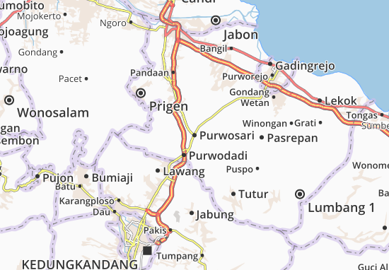 Purwosari Map