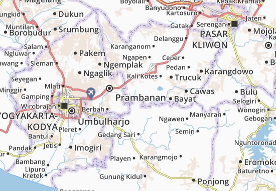 Karte Stadtplan Gantiwarno