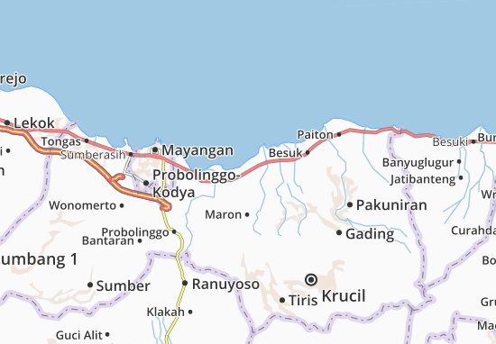 Kaart Plattegrond Pajarakan