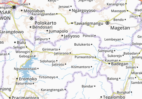 Karte Stadtplan Jatipurno