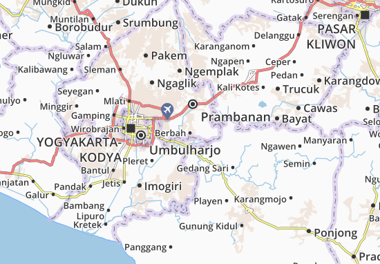 Berbah Map