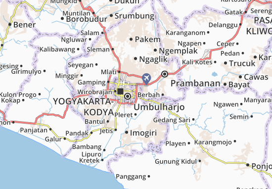 Karte Stadtplan Banguntapan