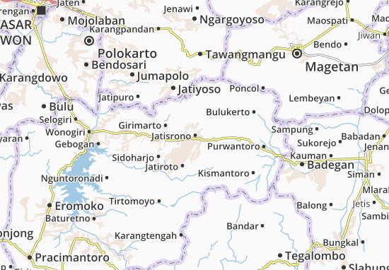 Karte Stadtplan Jatisrono