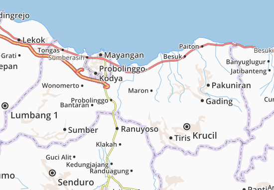 Karte Stadtplan Banyu Anyar