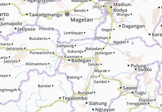 Karte Stadtplan Kauman