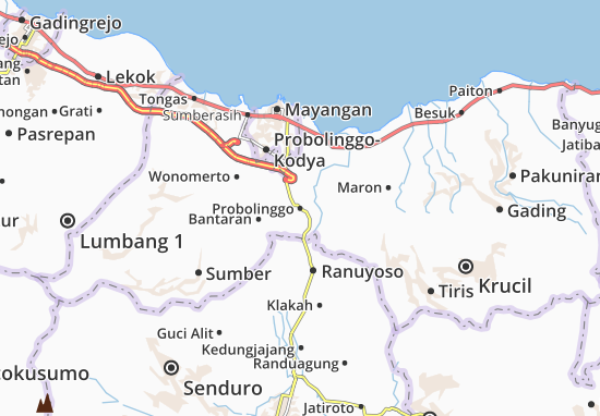 Karte Stadtplan Probolinggo