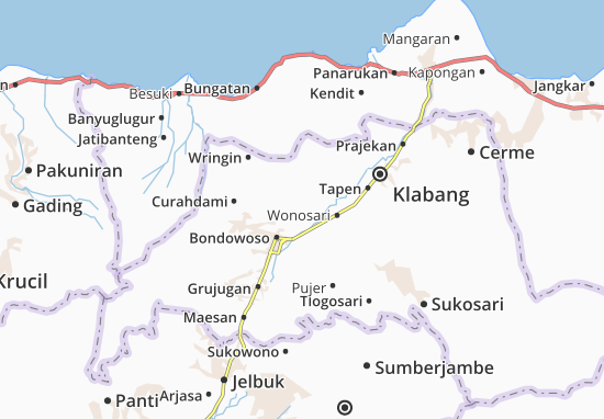 Tegalampel Map