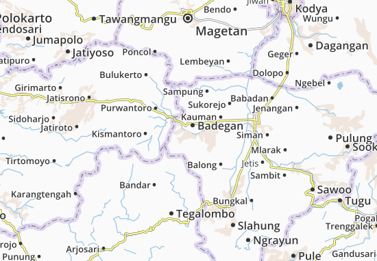 Karte Stadtplan Badegan