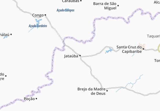 Kaart Plattegrond Jataúba