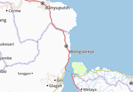 Wongsorejo Map