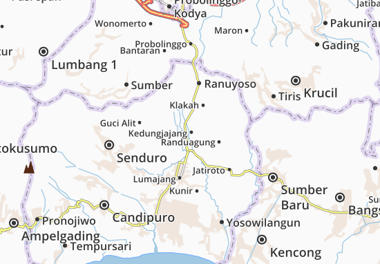Kaart Plattegrond Kedungjajang