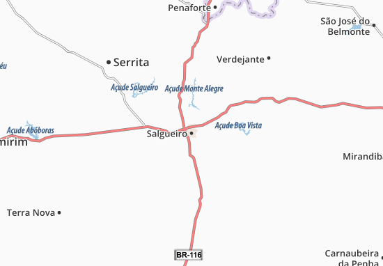 Karte Stadtplan Salgueiro