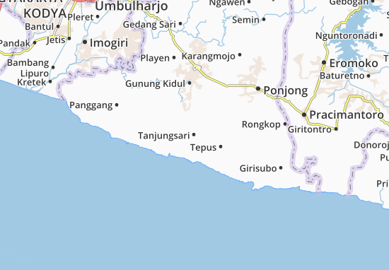 Karte Stadtplan Tanjungsari