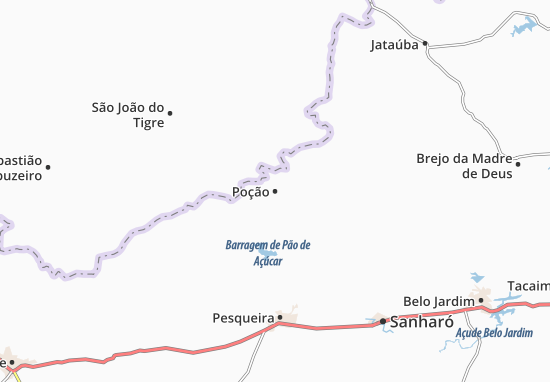 Kaart Plattegrond Poção