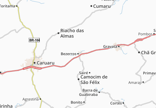 Bezerros Map