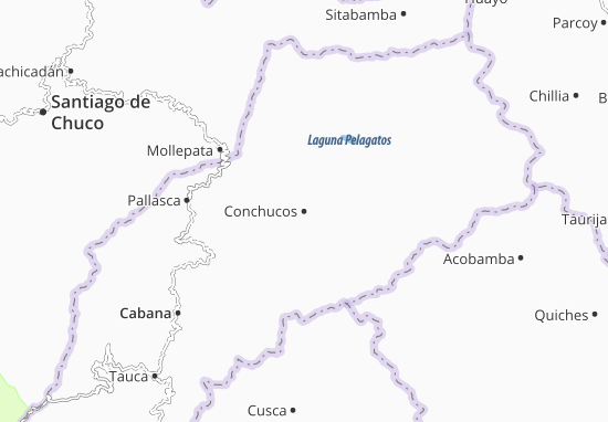 Kaart Plattegrond Conchucos
