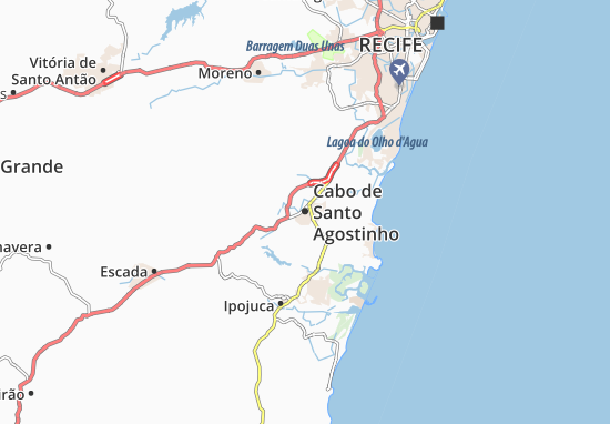 Mappe-Piantine Cabo de Santo Agostinho
