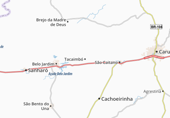 Kaart Plattegrond Tacaimbó