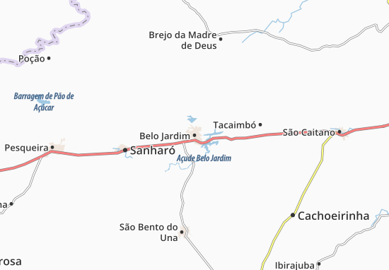Karte Stadtplan Belo Jardim