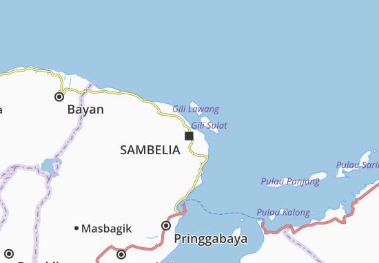 Kaart Plattegrond Sambelia