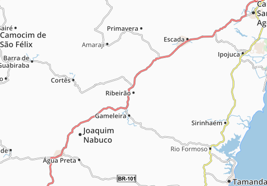 Kaart Plattegrond Ribeirão