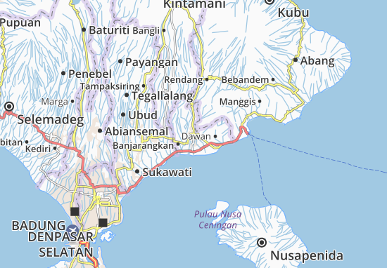 Klungkung Map