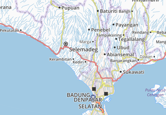 Mapa Tabanan