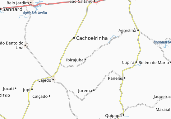 Mapa Ibirajuba