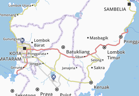 Karte Stadtplan Kopang