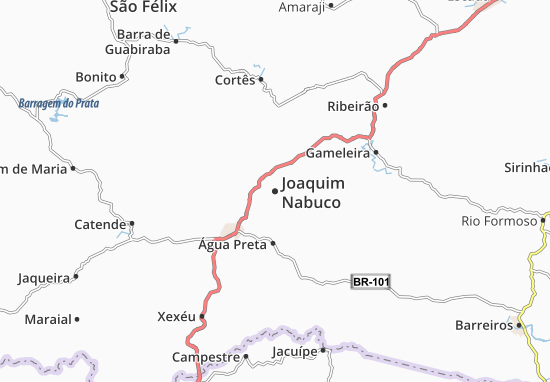 Karte Stadtplan Joaquim Nabuco
