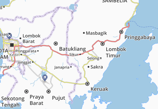 Karte Stadtplan Sikur