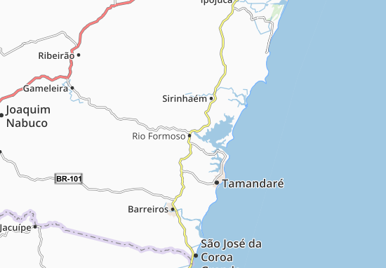 Carte-Plan Rio Formoso