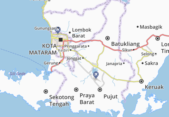 Karte Stadtplan Jonggat