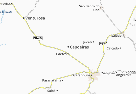 Capoeiras Map