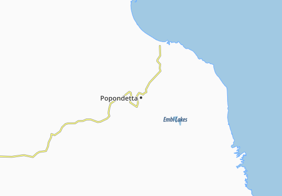 Karte Stadtplan Popondetta