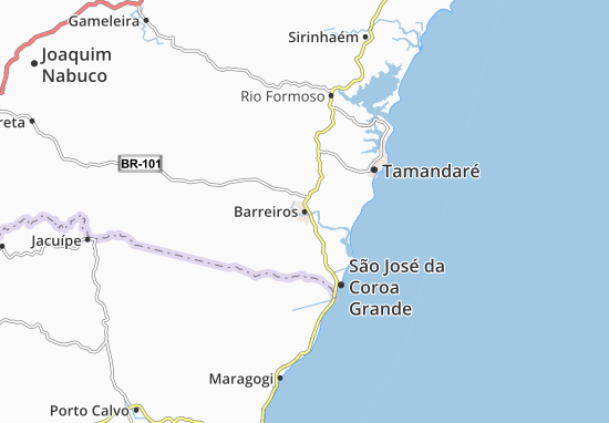 Kaart Plattegrond Barreiros