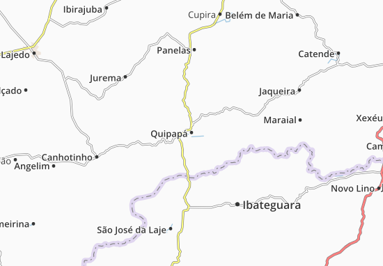 Karte Stadtplan Quipapá