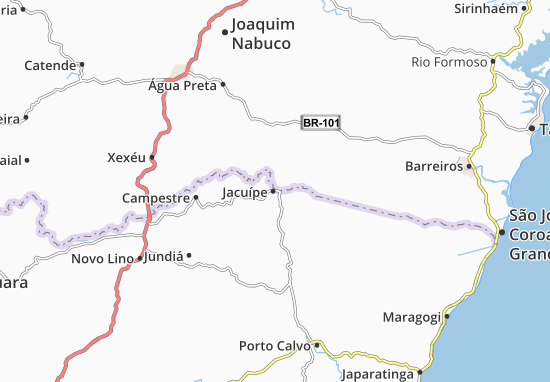 Karte Stadtplan Jacuípe