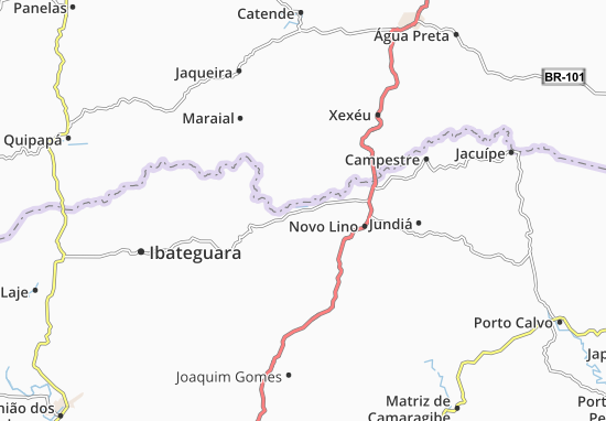 Colônia Leopoldina Map