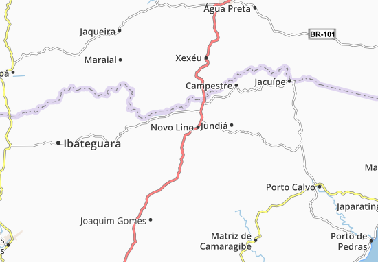 Mapa Novo Lino