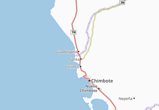 Guadalupito Map