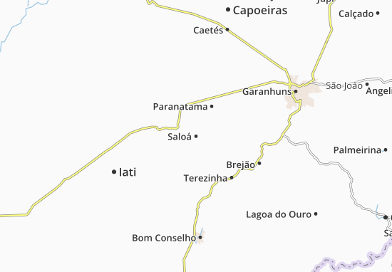Karte Stadtplan Saloá