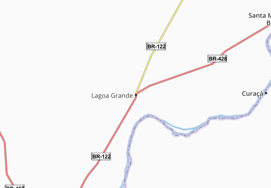 Kaart Plattegrond Lagoa Grande
