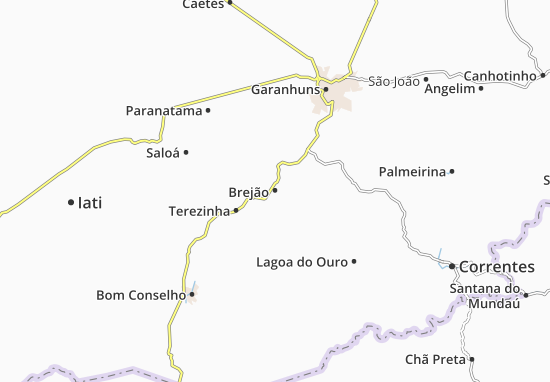 Karte Stadtplan Brejão