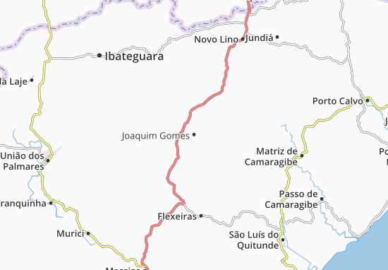 Karte Stadtplan Joaquim Gomes