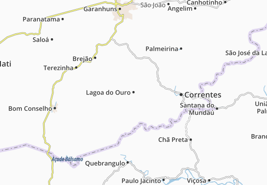 Kaart Plattegrond Lagoa do Ouro