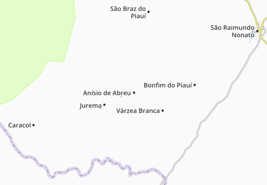 Karte Stadtplan Anísio de Abreu