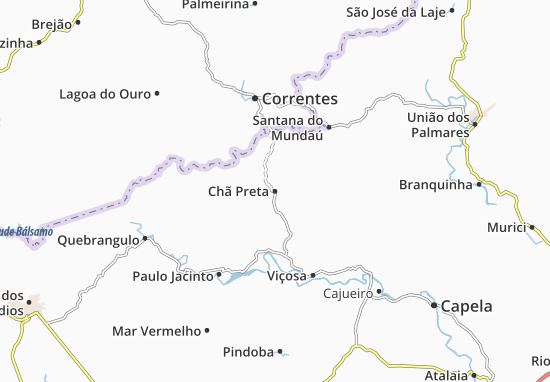 Chã Preta Map