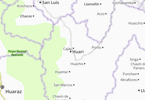 Karte Stadtplan Huari