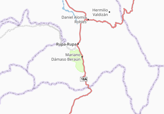 Mariano Dámaso Beraún Map